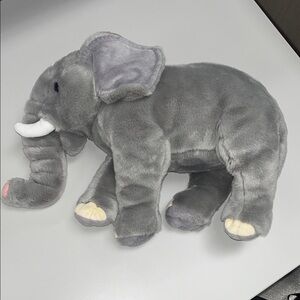 FAO Schwarz Gray Elephant Stuffed Animal